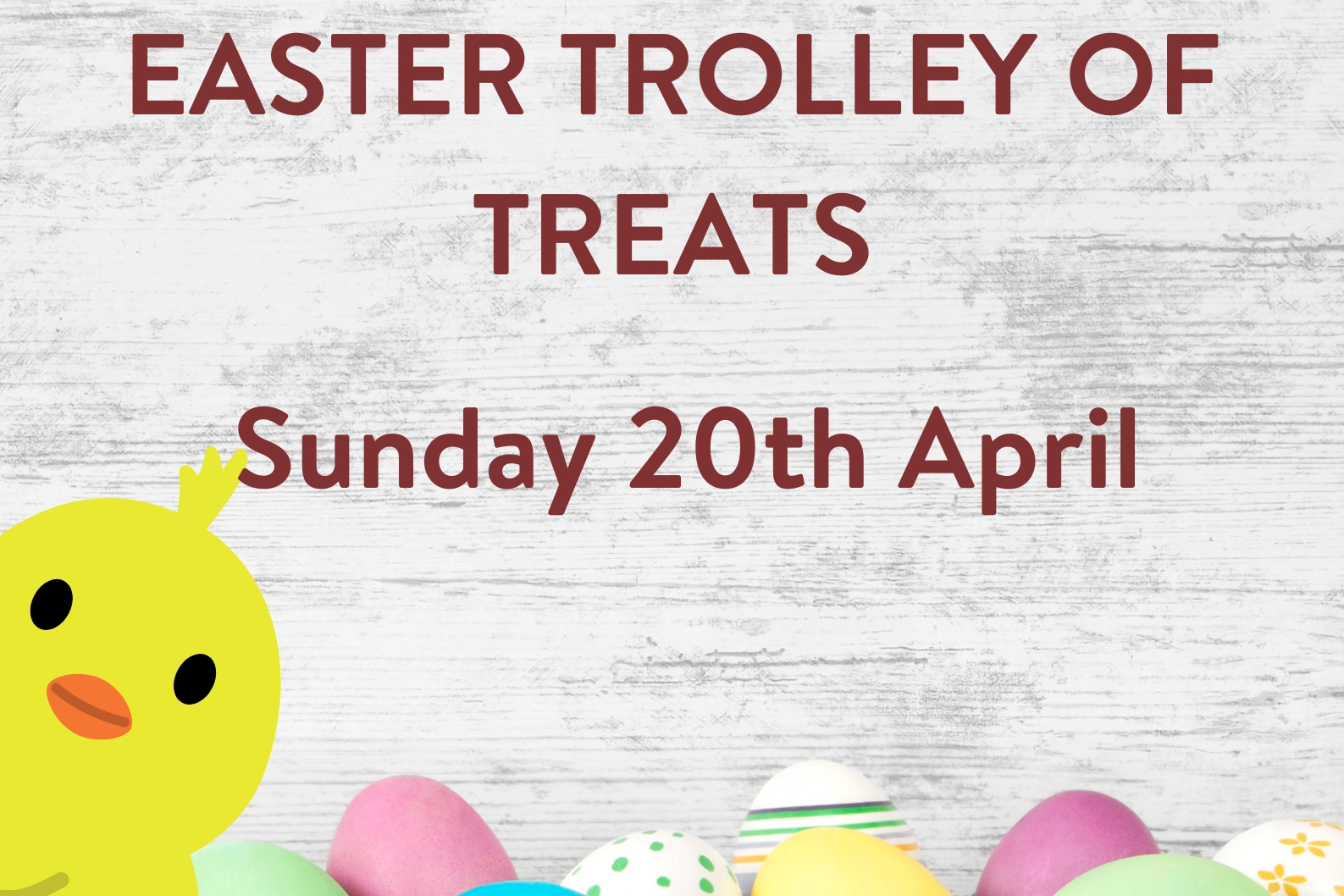 Easter Trolley of Treats at Woolverstone Marina