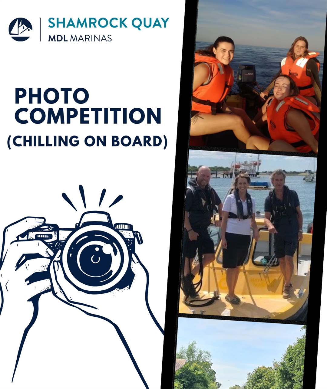 Shamrock Quay Photo Competition - chilling on board