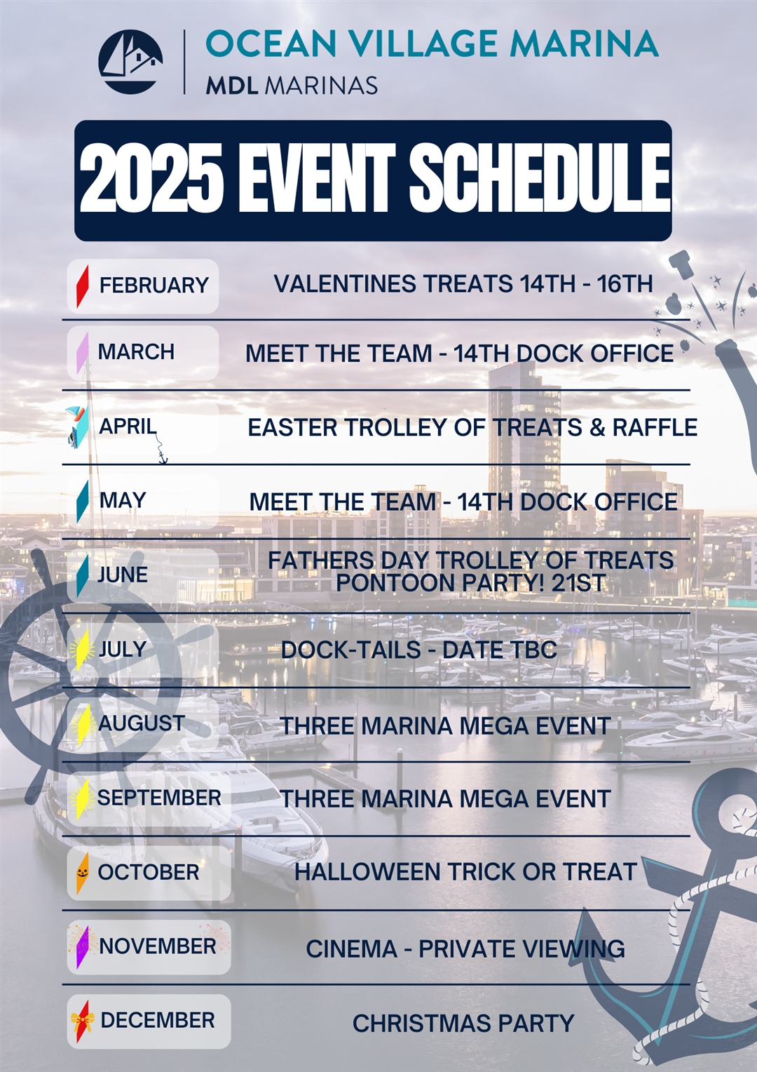 Ocean Village Events Calendar